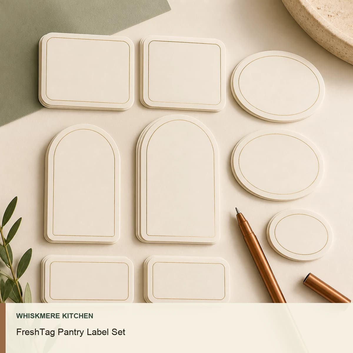 FreshTag Pantry Label Set by Whiskmere Kitchen