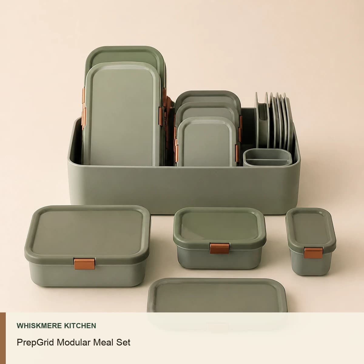 PrepGrid Modular Meal Set by Whiskmere Kitchen