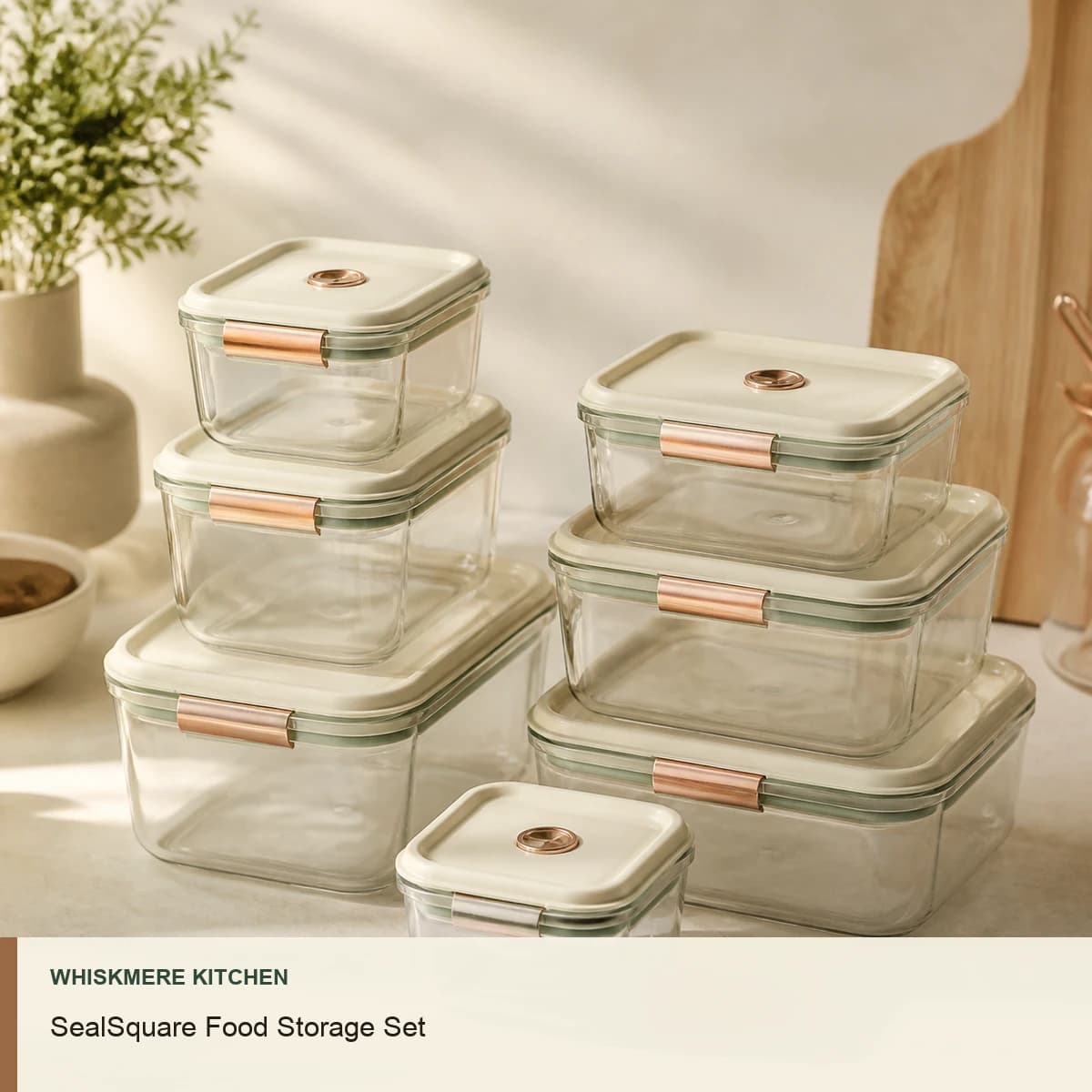 SealSquare Food Storage Set by Whiskmere Kitchen